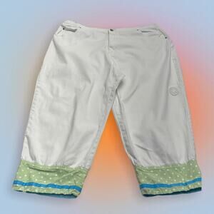 QUACKER FACTORY Women’s XL White Capri Pant